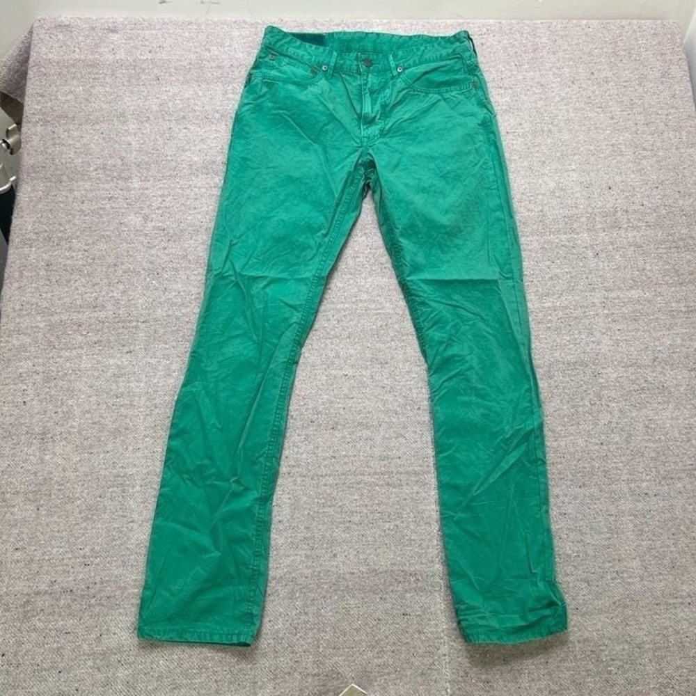 Polo Ralph Lauren Cotton Pants Mens 30x32 Green Overdyed‎